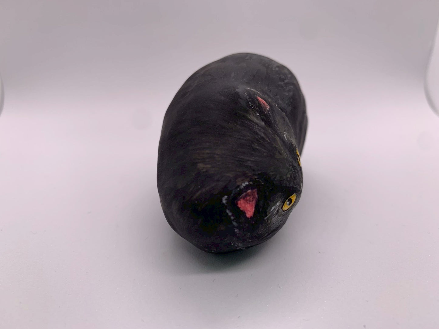 張り子の猫(黒・壱)