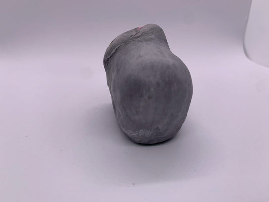 Paper-mache cat (Russian Blue/gray)