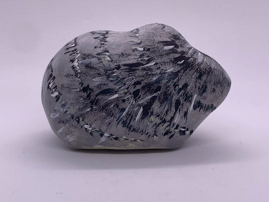 Paper mache cat (sableled tabby, short nose)