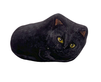 張り子の猫（黒・肆）