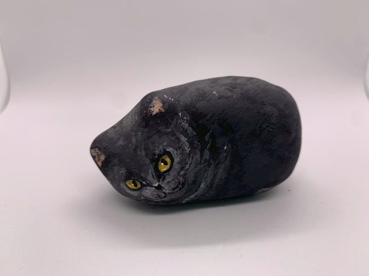 張り子の猫（黒・参）
