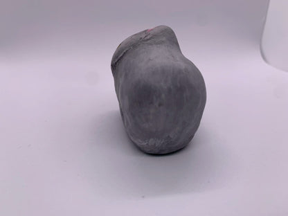 張り子の猫（ロシアンブルー・灰色）