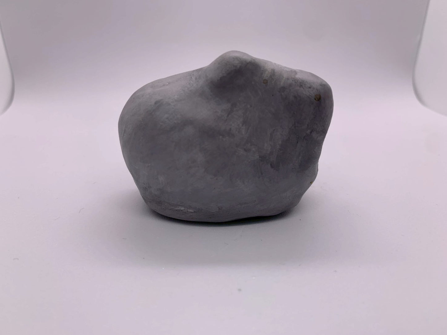 張り子の猫（ロシアンブルー・灰色）