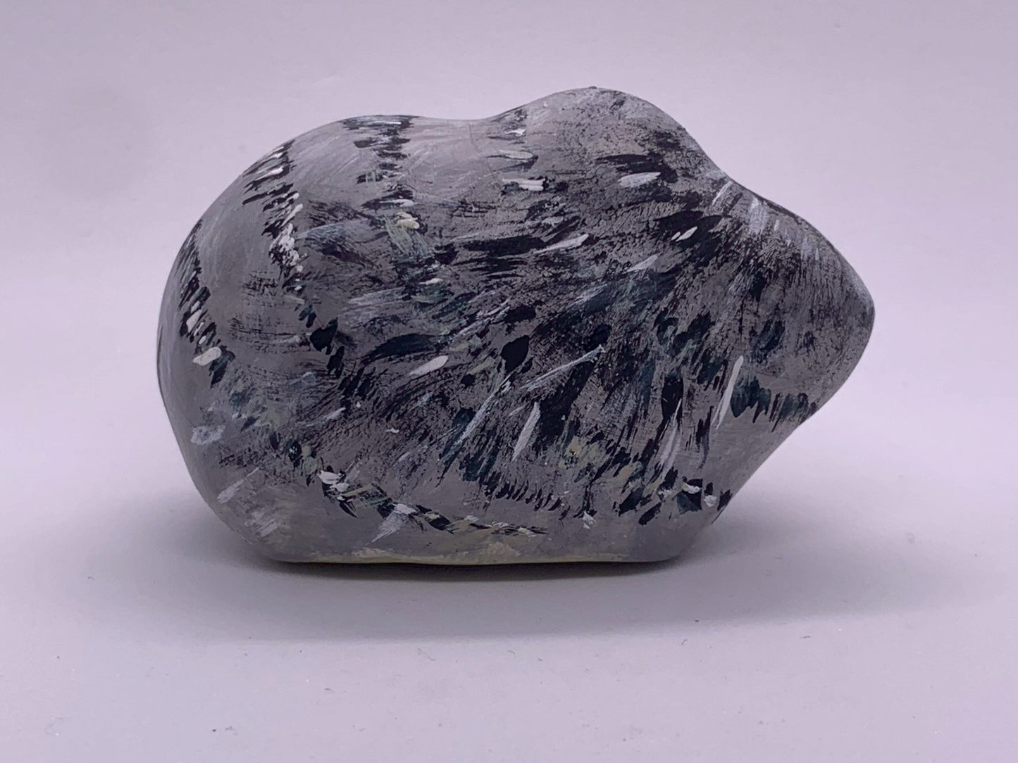 Paper mache cat (sableled tabby, short nose)