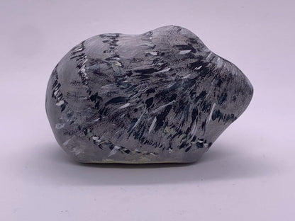 Paper mache cat (sableled tabby, short nose)